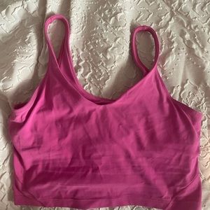 sonic pink lululemon align tank size 12